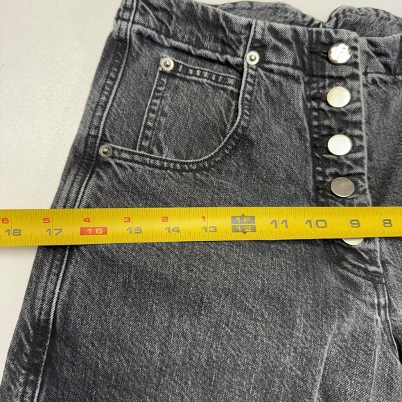 Rachel Comey Jeans Womens 00 27x25 Black Buckle Back Button Fly - Picture 8 of 12